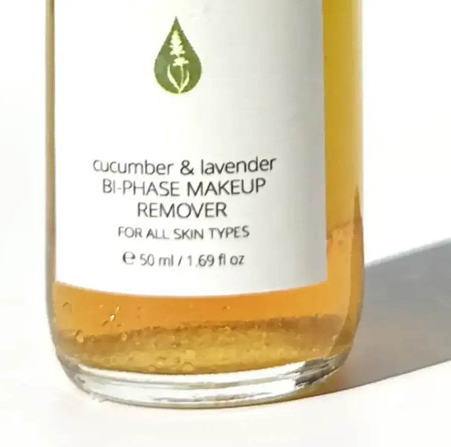 By Valenti cucumber & lavender bottle on a white background